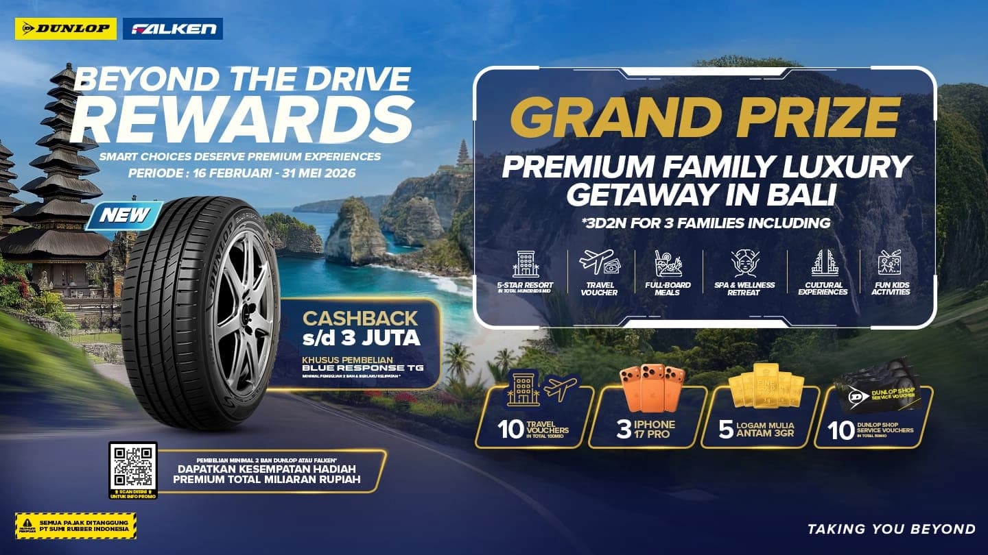 BEYOND THE DRIVE REWARDS Smart Choices Deserve Premium Experiences with DUNLOP & FALKEN (ENDED) Thumbnail