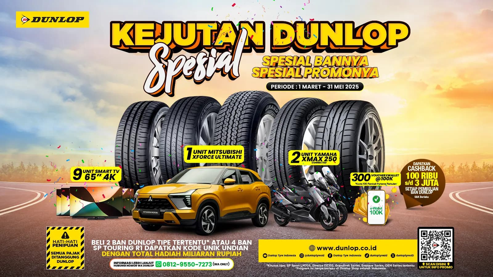 Kejutan Dunlop Periode 1 March - 31 May 2025 (Ended)
