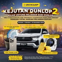Beli Ban Bisa Dapat Mobil? Jangan Lupa Ikutan Kejutan Dunlop! Thumbnail